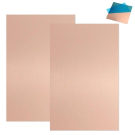 MIGUBIGU Pack of 2 Copper Sheet 1 mm x 200 mm x 100 mm, Copper Plates, Copper Tape, Copper Sheet for Jewellery Making, DIY Crafts, Circuit Board Experiments, No Scratches, Good Heat Transfer