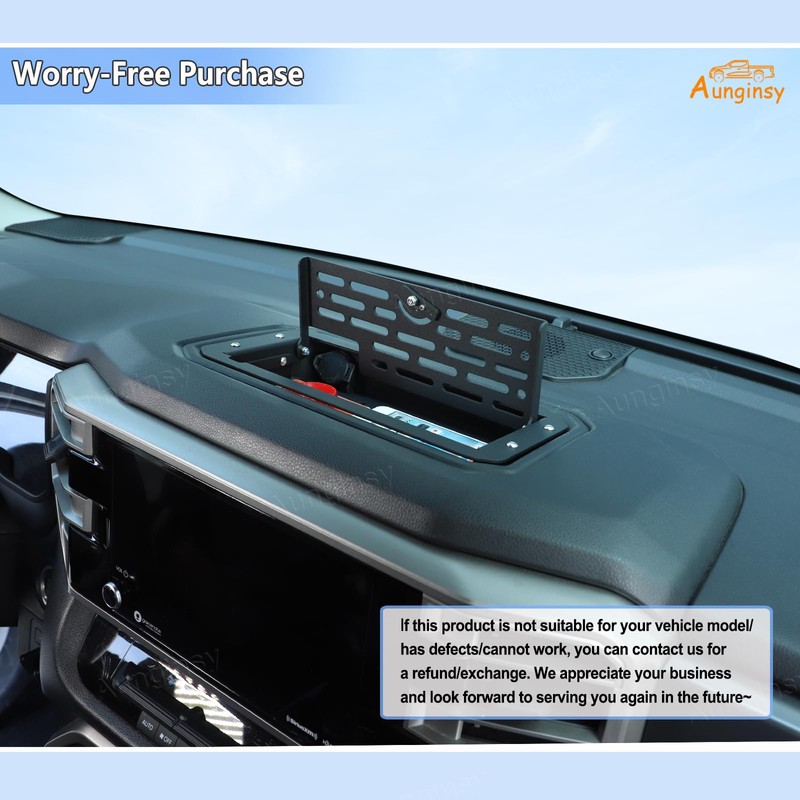 Aunginsy Center Console Dash Storage Tray Compatible with Toyota Tundra/Sequoia
