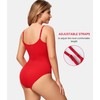 Nebility Red Bodysuit for Women Tummy Control Shapewear Body Suits