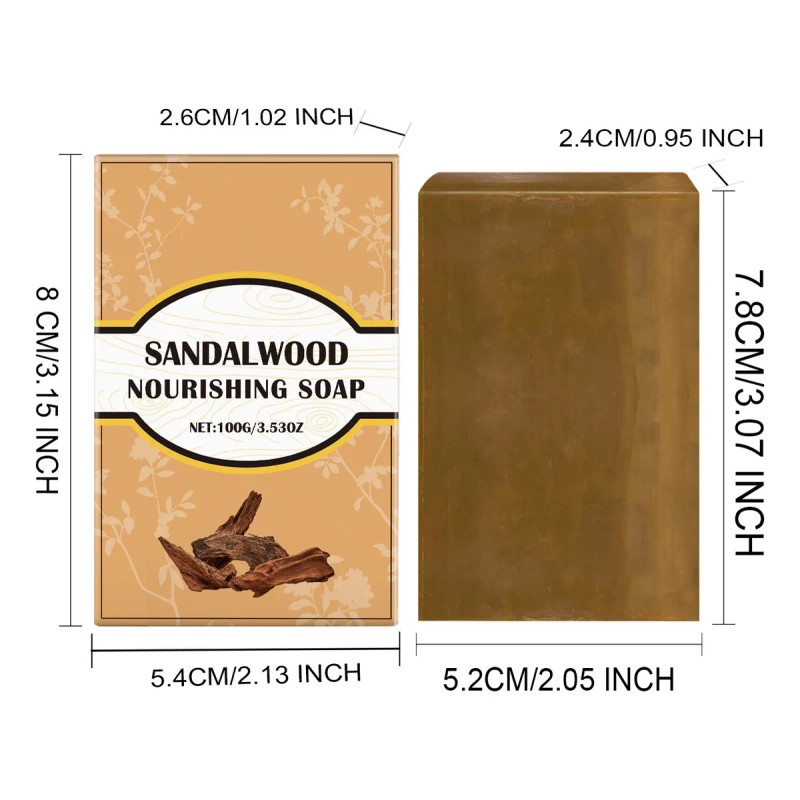 J Soap Sandalwood, Nutritivo, Limpiador, Nutritivo, Sándalo