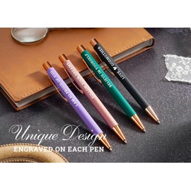 InnoBeta Perfect First Communion & Catholic Baptism Gifts for Godson – Thoughtful Present from Godmother – Elegant Ballpoint Pen Set of 4