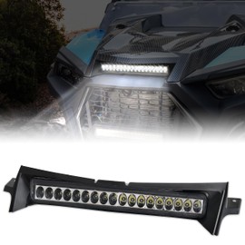 SAUTVS LED Hood Scoop Light for Polaris RZR XP 1000/XP Turbo/Turbo S 2019-2023, Front LED Auxiliary Light Hood Accent Lamp DRL Accessories