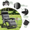 ABORON Zero Gravity Lounge Chair Recliner Folding Patio Lawn Chaise