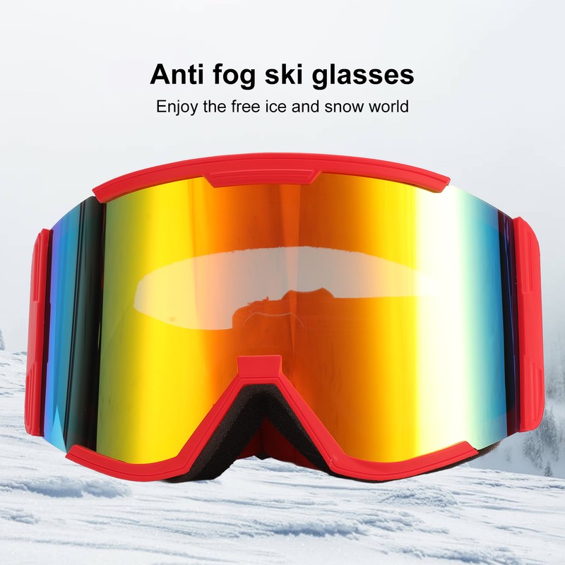 Adult Ski Goggles Double Layer Anti Fog Large Field Cylindrical