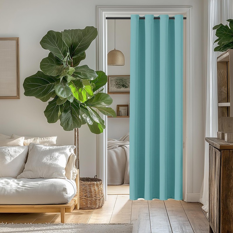 ChrisDowa Blackout Curtains 80 Inches Long for Doorways and Closets,