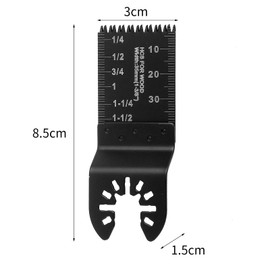 Fafeicy Pack of 10 35 mm Tooth Width Oscillating Saw Blade, Multitool Quick Change Saw Blades Made of Carbon Steel, for Trimming Wood, PVC Pipes, Copper, Aluminium (Coarse Teeth)