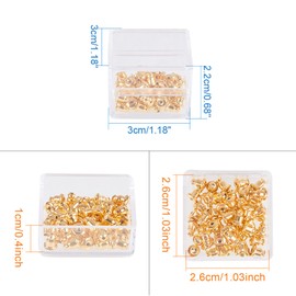 BENECREAT 16 Piece Plastic Divided Case, Highly Transparent, Accessory Case, Bead Storage, Parts Storage Case, Refill Container, Storage Box for Small Items