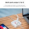 Smartbitt Multicontacto, 3 Contactos/Enchufes, 4 Puertos USB Tipo A y