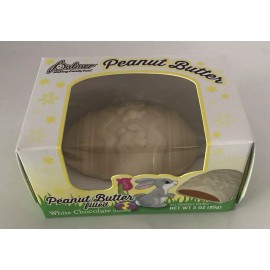 Palmer NEW PALMER 3 OUNCE PEANUT BUTTER FILLED White CHOCOLATE EGG- SHIPS N 24 HRS