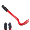 Small Angled Pry Bar Short Crow Bar Wrecking Bar Red