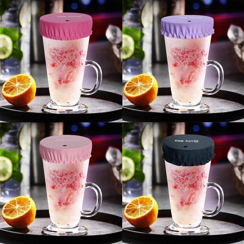 JXLESW 4 Pack Anti Spiking Drink Cover, Reusable Protection Fabric