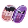 Set 10 Brochas Maquillaje Profesional Fibra Sintética .