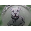 D540c Hand-made CUSTOMIZABLE Christmas Ornament dog - Pit Bull Terrier