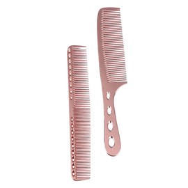 Beavorty Hairdressing Comb Set 2pcs Steel Combs for Women Barber Salon Use Comfortable Tangle-
