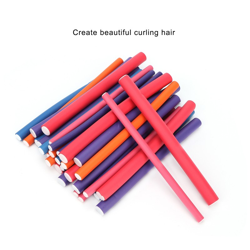 36Pcs Flexible Hair Curling Rods No Heat Soft Bendy Hair