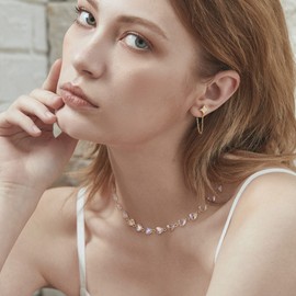 LOYATA 14K Gold Plated Choker Delicate Handmade Bohemian Small Bead Chain Choker Necklace for Women