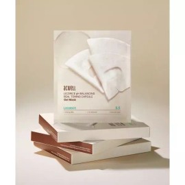 ACWELL 감초수 피에이치 밸런싱 리얼 토닝 캡슐 겔 마스크 34g*4매 2031914 ACWELL Licorice pH Balancing Real Toning Capsule Gel Mask 34g*4 sheets