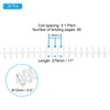 PATIKIL 12mm(1/2") Plastic Spiral Binding Coils, 25 Pcs Binding Spirals