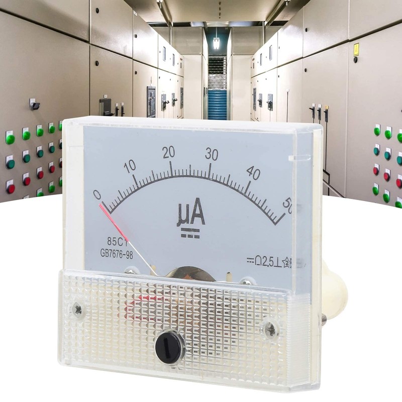 85C1 Analog Electricity Meter DC0-50UA ABS Pointer Ammeter DC 500V