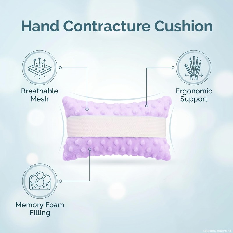 KUAZIDAR Hand Contracture Cushion, 2 Pack, Purple