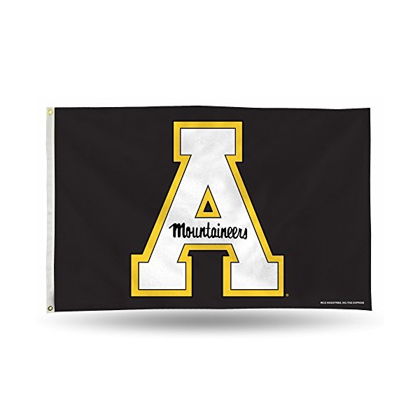 NCAA Rico Industries 3-Foot by 5-Foot Single Sided Banner Flag with Grommets, Appalachian State Mountaineers