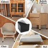 Kyuionty Self-Adhesive Furniture Risers Set of 4, Square Lift Risers
