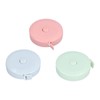 Buachois Retractable Soft Measuring Tape, 1.5m Pink, Push Button Lock,