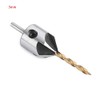 Countersink Drill Set, Woodworking Countersunk Drill Bit Titanium Coated HSS