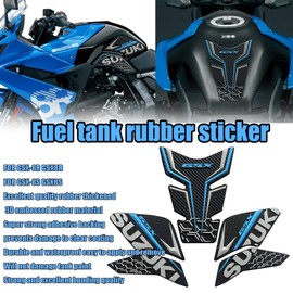 For GSX-8R GSX8R GSX-8S GSX8S 2025 Non-Slip Carbon Fiber Texture Bottom Side Fuel Tank Sticker Waterproof Pad Rubber Sticker 3D Embossed Rubber Fuel Tank Pad Fuel Tank Knee Pad gsx-8r gsx-8s 2023-2025
