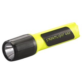 Streamlight 68244 4AA ProPolymer Lux Div 2 HAZ-LO 200-Lumen 12000-Candela Intrinsically Safe LED Flashlight with 4 x Alkaline Batteries, Hi-Viz Yellow, Easy-Open Box