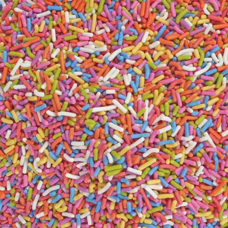 A Great Surprise Dye-Free Rainbow Sprinkles – 1.6 Pounds -