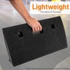 Pyle Portable Lightweight Plastic Curb Ramps - 2PC Heavy Duty