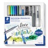 STAEDTLER 61 3001-2 - Juego de letras manuales y acuarelas