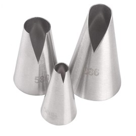 DUORUI 3 Stück Spritztüllen aus Edelstahl zum Dekorieren von Torten Cupcakes Kuchen Einrichtungstipps