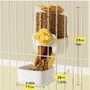 Pet Hanging Automatic Feeders Drinking Bowls 33oz, Siphon Water Feeder