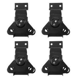 LC LICTOP Toggle Latch Clamp 2-1/2 Inch, 6Pcs Spring Loaded Draw Latch, Stainless Steel, 90 Degree Compression Spring Hasp for Toolbox, Door, Hood, Lock, Catch, Buckle Fastener, Black