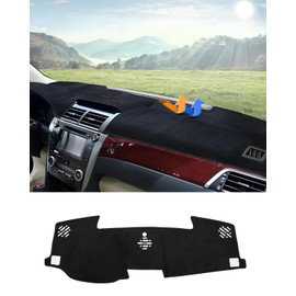 Autorder Dashboard Cover Mat for 2012-2017 Toyota Camry Accessories Dash Cover Flannel Dash Mat Sunshade Glare UV Rays Protector