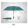 Balios Travel Folding Umbrella with Real Wood Handle Auto Open