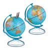 Relaxdays Globe Money Box Set of 2, Rotatable, Column, Children's