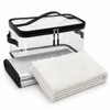 Etnorsu 91 x 71inch White Outdoor Picnic Blanket with Waterproof