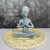 CHBDJY Yoga Alien Statue, Sci-fi Outer Space UFO Alien Figure,