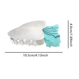 Cute White Radish Hair Clips,Novelty Acetate Hair Clip,Small Vegetable Claw Clips for Women