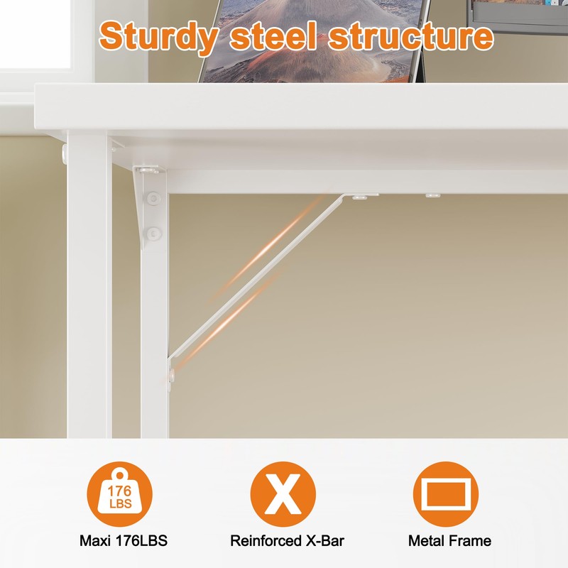 Grandder 40 inch Computer Desk, Small Home Office Desk Study