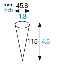 FBASVP001-200 Cone Sleeves (Brown Check), 200 Pieces Ice Cream, Soft Cream, Disposable
