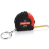 Spifflyer 2pc Mini Tape Measure Keyring Measuring Tape Retractable 2M