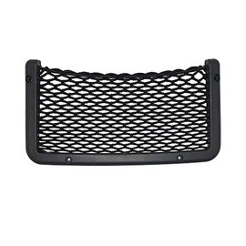 Framed Stretch Mesh Net Pocket for Auto, RV, or Home Organization and Storage (4" x 9")