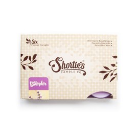 Pure English Lavender Premium Tealight Candles - Highly Scented with Essential & Natural Oils - 6 Purple Tea Lights - Beautiful Candlelight - Made in The USA - Flower & Floral Collection