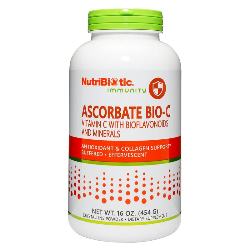 NutriBiotic - Ascorbate Bio-C, 16 Oz | Effervescent Vitamin C