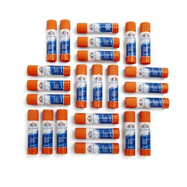 Elmer's Extra Strength Office Glue Sticks, 0.28 Ounces Each, White, 24 Sticks per Pack (E554)