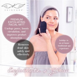 Guante exfoliante facial de limpieza profunda y renovación celular